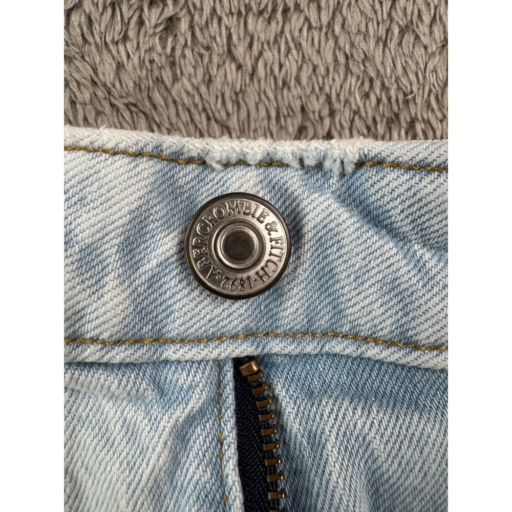 Abercrombie & Fitch Women's Jeans Size 25 Light Wash Curve Love 90s Relaxed - Picture 6 of 9